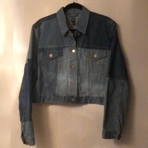 Gap Cropped Patchwork denim Jacket